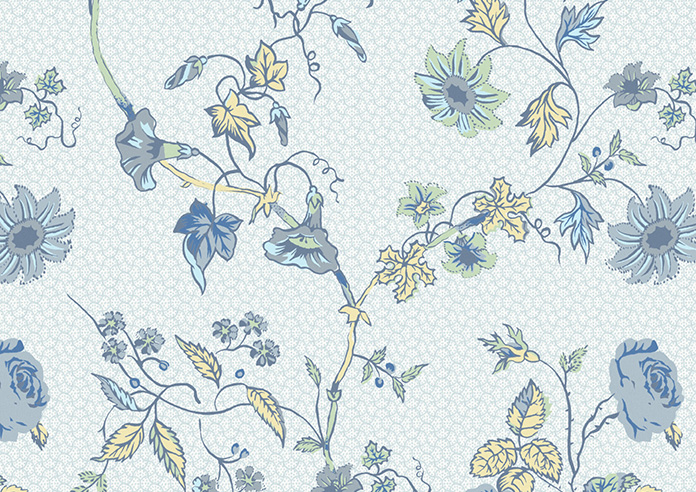 Laura Ashley Rambling Rector, Blue Sky - Roller Blind - Image 6